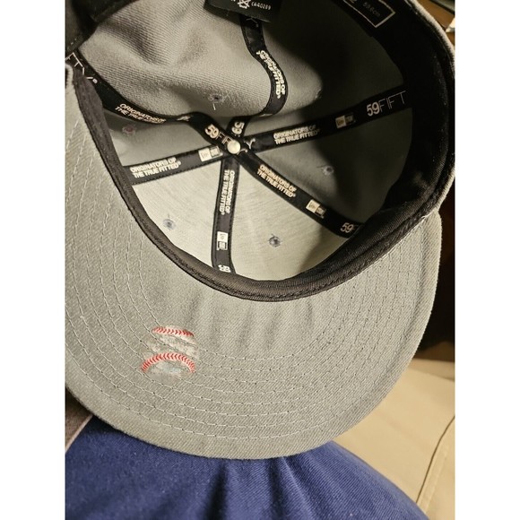 New Era 59FIFTY MLB Basic Grey Hat Chicago White Sox 7.5 (59.6cm) - Picture 10 of 12